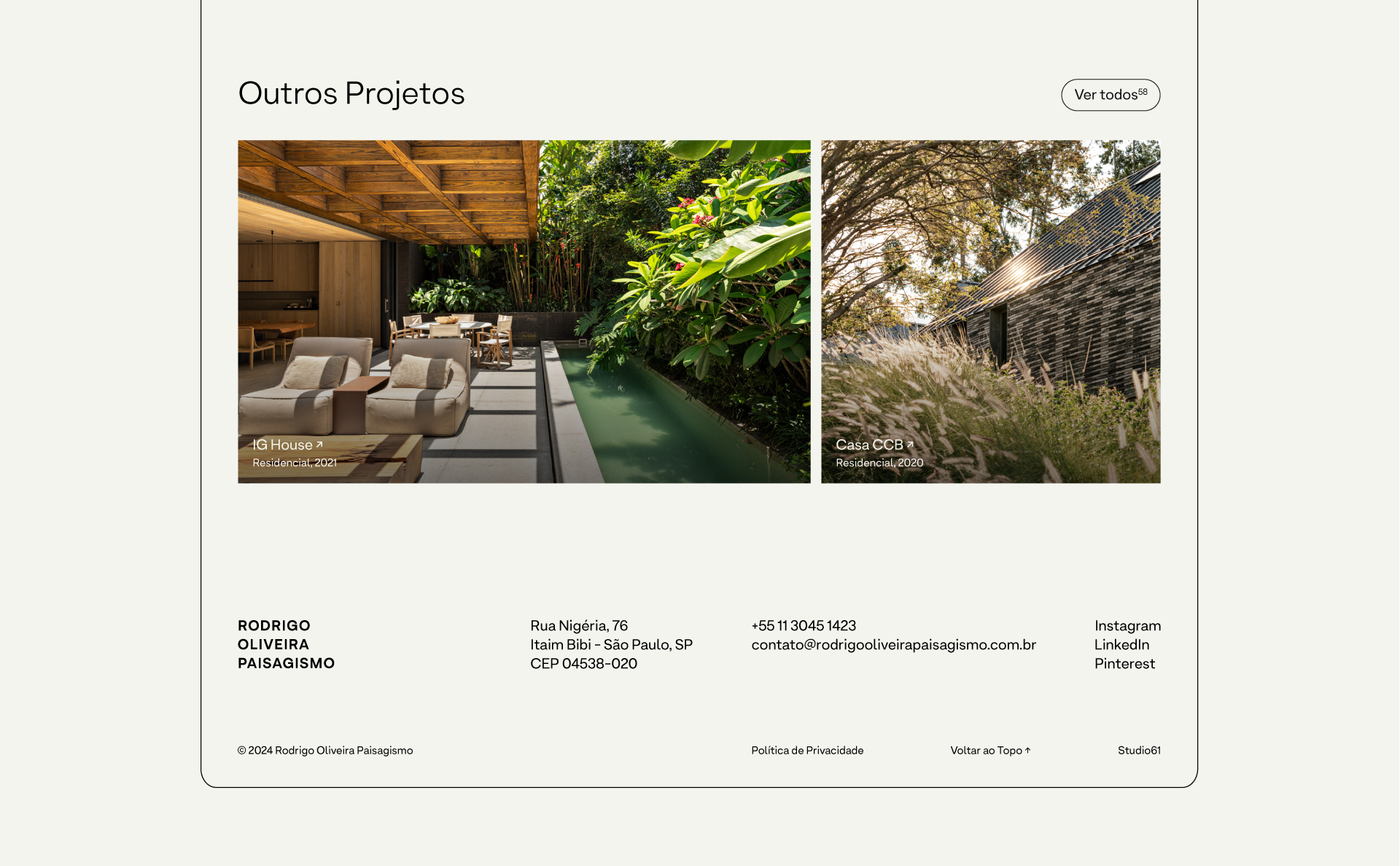 Rodrigo Oliveira by Studio61 Design & Marketing Digital